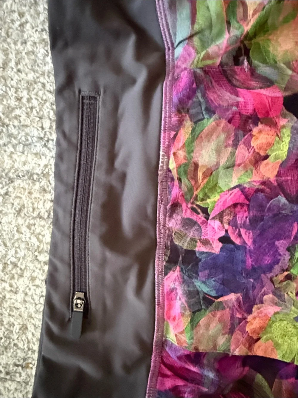 Lululemon Tennis Skirt - Grey Waistband with Multicolor Print
